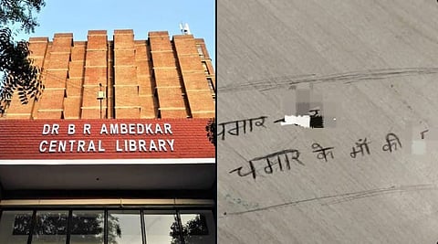 The slurs, included derogatory terms targeting the Dalit community.