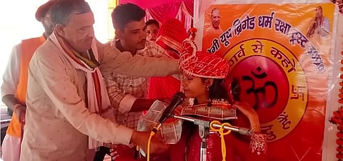 Lakshmi's rhetoric escalated with baseless accusations, alleging that Muslims sell food and essentials to Hindus to "corrupt their faith."