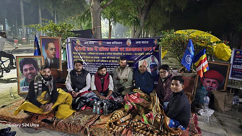 Kannaujiya initiated a dharna outside the university gate, now in its second week, where he persists in calling for justice, educational equity, and an end to caste-based harassment.