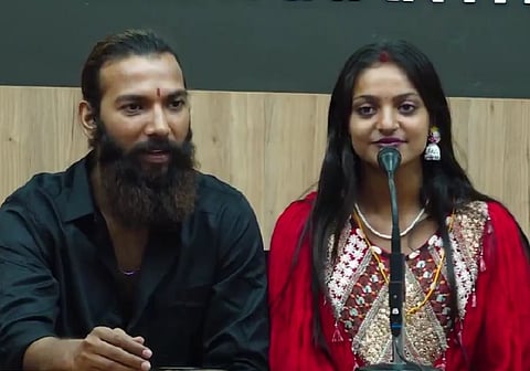 Monalisa, dressed in a red attire with sindoor, reiterated that the wedding was conducted entirely according to Hindu rituals and the Love Jihad claims are completely baseless.