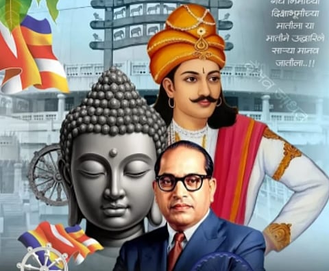 It has been made mandatory to display the images or statues of Tathagata Buddha, Emperor Ashoka, and Dr. Babasaheb Ambedkar, in all Dhamma programs and Buddhist rituals.