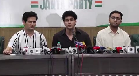 The three spokespersons Vijeta Dahiya, Saurav Das and Ashutosh Ranka, in the organisation's first press conference on Wednesday, shared details on the proposed protest at Jantar Mantar on June 6.