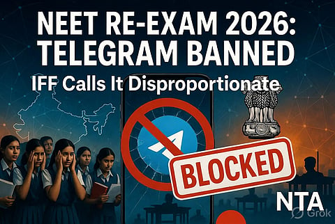 The IFF argues that this blanket action punishes millions of legitimate users instead of addressing the root causes of exam leaks.