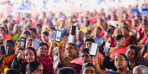 Beneficiaries of the Kalaignar Magalir Urimai Thogai scheme
