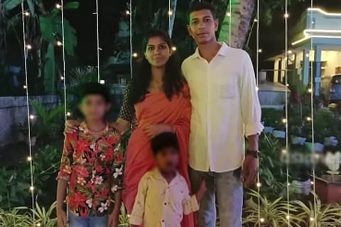 Mijo, his wife Shilpa and their two children