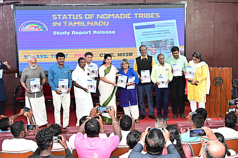 Kanimozhi Karunanidhi released a report on the status of nomadic tribes in Tamil Nadu