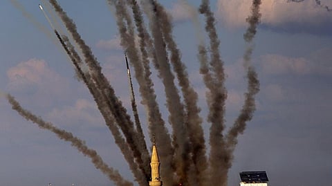 Hamas fires 'barrage of missiles' at Jerusalem