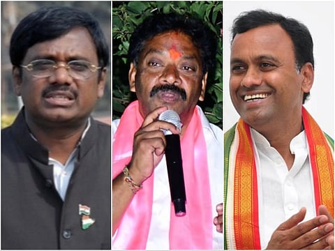Gaddam Vivekanand, Pailla Shekar Reddy, Komatireddy Raj Gopal Reddy