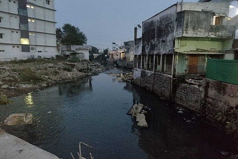 Open sewerage in Rajajnagar of Telangana's Warangal.