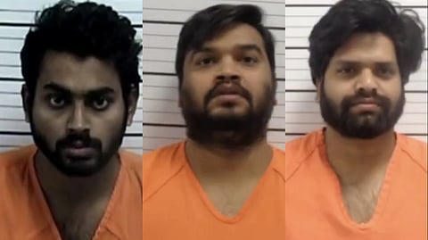 From left: Sravan Penumetcha, Venkatesh Sattaru Reddy, Nikhil V Penmatsa