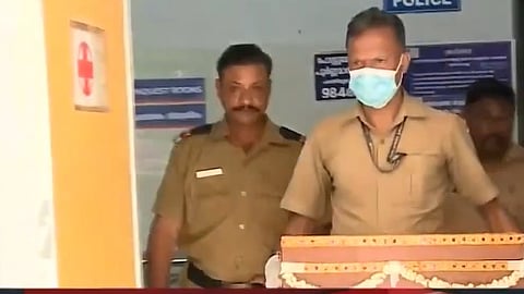Infant's body being taken for funeral