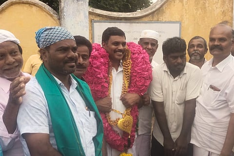 Techie-turned-farmer Arul Arumugam, out on bail from the Palayamkottai jail in Tamil Nadu.