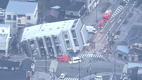 Aftermath of 7.6 earthquake in Japan's Ishikawa Prefecture