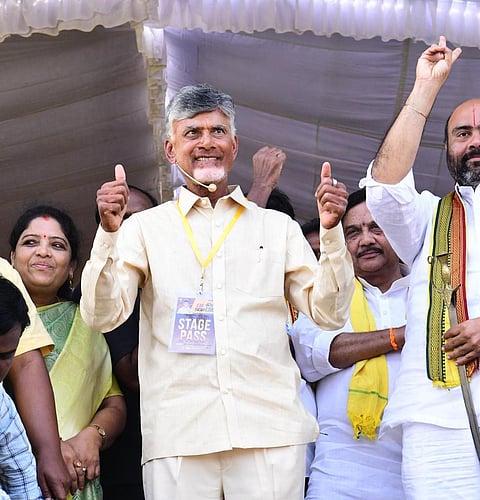 TDP Supremo N Chandrababu Naidu