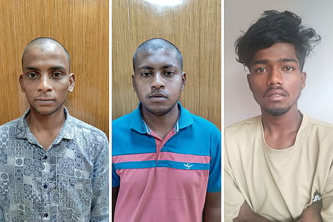 Three accused - Sanjay, Anand, and Hanumanth.