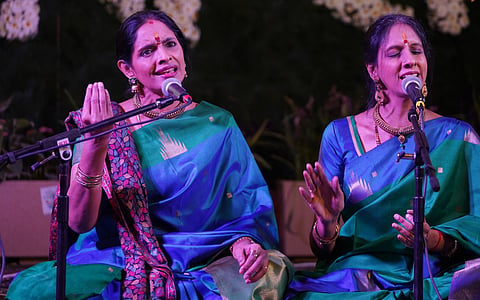 Singers Ranjani and Gayatri