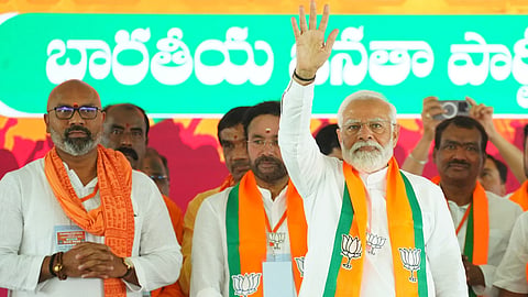 Prime Minister Narendra Modi at Jagital, Telangana