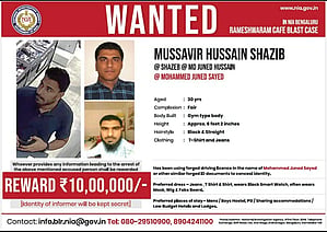 B'luru cafe blast case: NIA releases new photos of suspect & accomplice; announces Rs 10L reward
