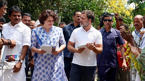Priyanka Gandhi and Rahul Gandhi