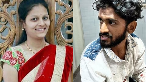 Neha Hiremath and the accused Fayaz