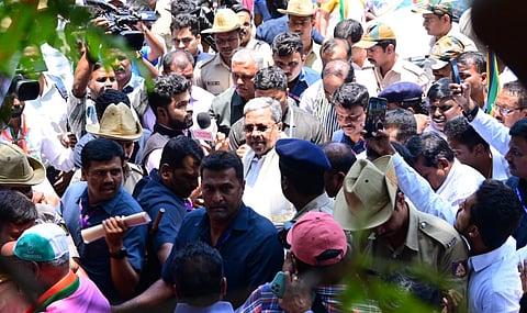 Siddaramaiah campaigning for Sowmya Reddy in Bengaluru South