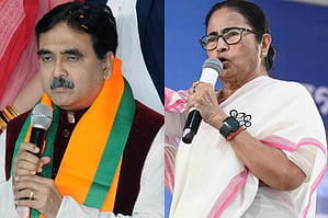 Abhijit Gangopadhyay and Mamata Banerjee