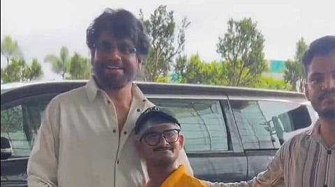 Nagarjuna meets fan who was shoved aside by his bodyguard, apologises