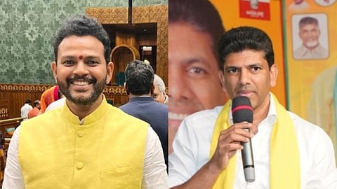(From the left) Kinjarapu Ram Mohan Naidu and Pemmasani Chandra Sekhar