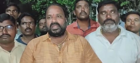 Medak district BJP president Gaddam Srinivas