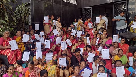 The Domestic Workers Rights Union in Bengaluru turned their protest into a letter campaign, as there are no restrictions on submitting letters to authorities. File photo.