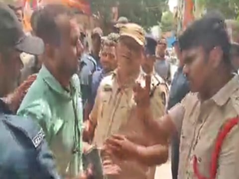 BRS student leaders held during protest at Telangana Public Service Commission