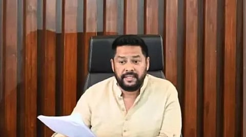B Nagendra, former Tribal Welfare Minister, who has been implicated in the alleged Valmiki Corporation scam