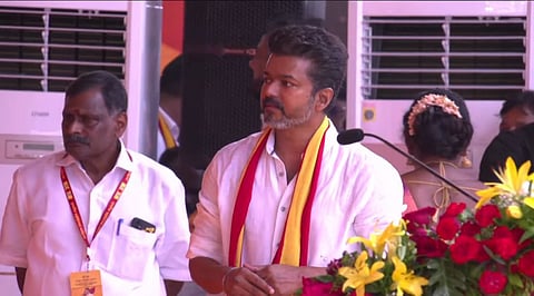 'If they are fascism, are you payasam’: Vijay attacks BJP and DMK at his conference
