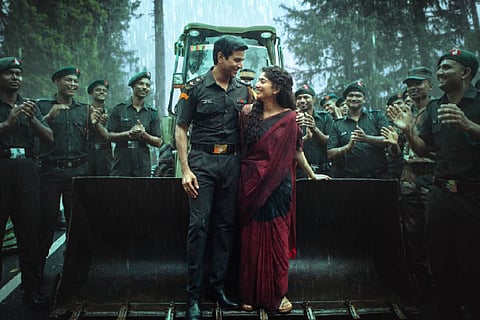 Sivakarthikeyan and Sai Pallavi in Amaran