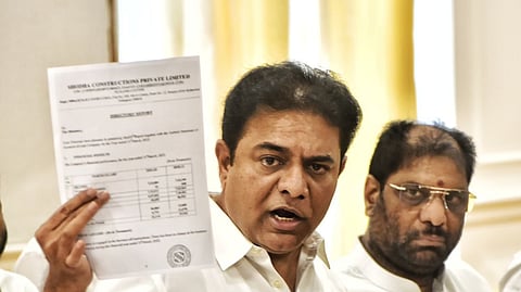 KTR alleges massive AMRUT tender scam, accuses CM Revanth’s family of involvement