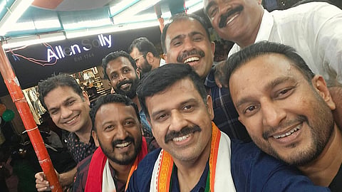 Sandeep Varier and Congress leaders