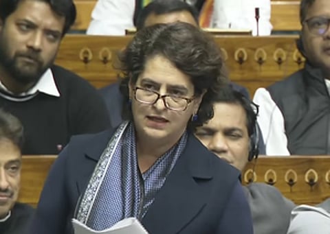 Congress leader and Wayanad MP Priyanka Gandhi Vadra