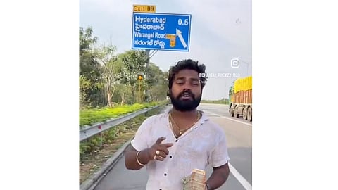 Traffic Chaos on Hyderabad’s ORR: YouTuber held for Money Hunt challenge