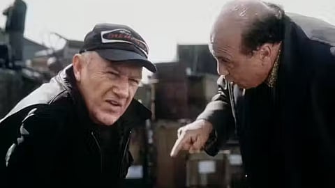 Gene Hackman, left, and Danny DeVito in a scene from Heist (2001).