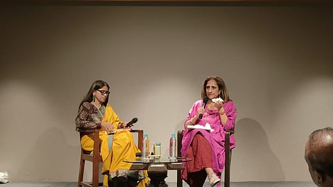 Journalists Vasanthi Hariprakash and Chitra Subramaniam