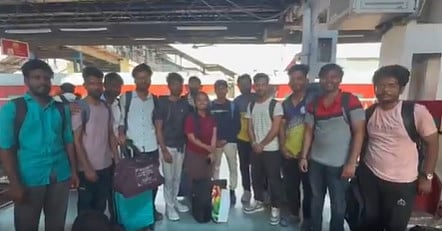 Thirteen students from Karnataka studying in Kashmir return to the state.