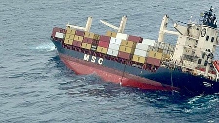 Indian Coast Guard on high alert after Liberian-flagged vessel sinks off Kochi coast