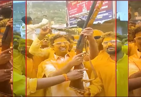 Karnataka BJP MLA Ramesh Jarkiholi’s son fires gun in air, booked
