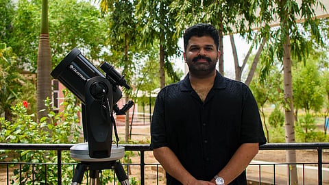 Image featuring Aswin Sekhar, wearing a black shirt