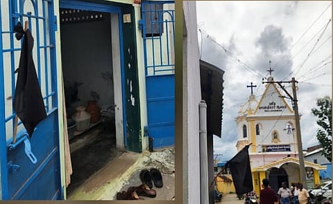 Black flags hoisted in houses in Kottapalayam