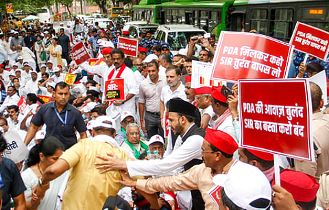 ECI dismisses agitating Opposition leaders’ allegations on voter list as ‘incorrect’