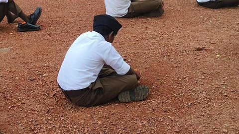 a boy wearing an RSS uniform, Image used for representation
