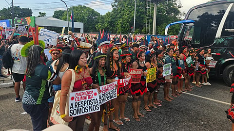 Indigenous peoples protest in Belém