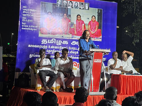 DMK allies CPI, VCK, join mass rally in support of Chennai sanitation workers
