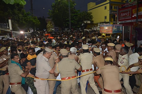 Hindutva activists clash with cops; prohibitory orders imposed in Madurai’s Thiruparankundram